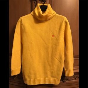 Lauren Ralph Lauren 3/4 sleeve yellow turtleneck S